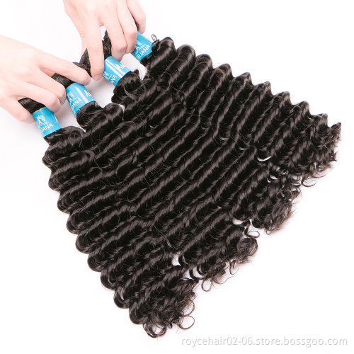 10a 11a 12a Grade Mink Brazilian and Peruvian Human Hair Deep Wave Bundles with Closure from Brazil in Mozambique